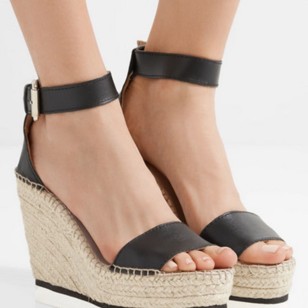 See by Chloe Glyn Wedge Espadrille size 40